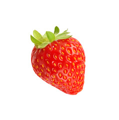 Delicious fresh red strawberry isolated on white