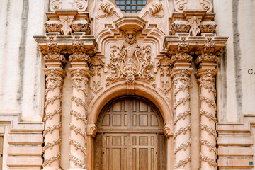Fototapeta premium Casa del prada theater with beautiful architecture in Balboa Park. San Diego, USA - 22 Apr 2021