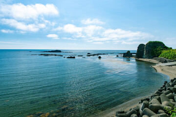 Obraz premium 北海道 積丹半島の夏の風景