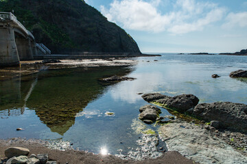 北海道　積丹半島の夏の風景