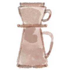 コーヒードリッパーのイラスト