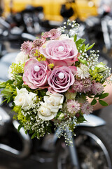 Brautstrauß in Altrosa