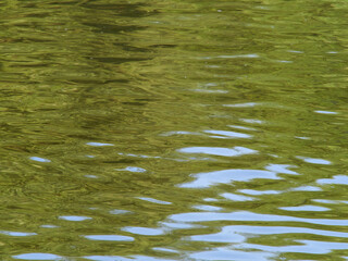 Shining blue water wave background