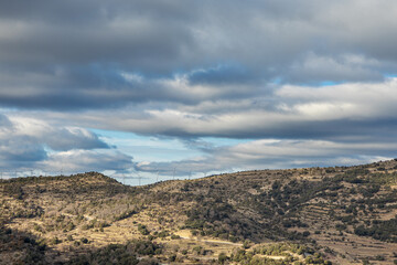 Wind turbines on the Montrella mountains