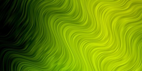Fototapeta premium Light Green, Yellow vector pattern with wry lines.