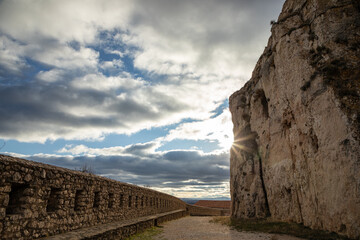 the old walls of the Morella fortress