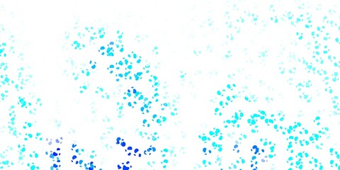 Light blue vector template with abstract forms.