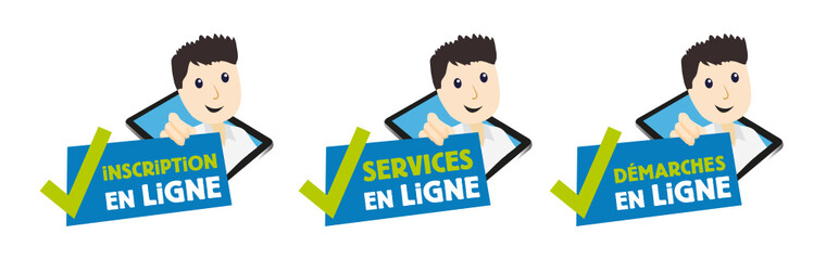 Services en ligne, démarche en ligne et inscription en ligne