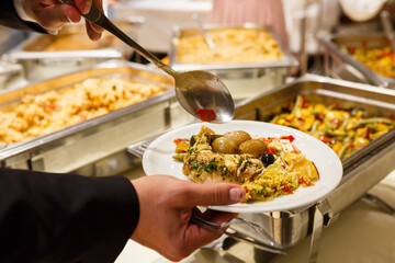 Buffet vom Catering