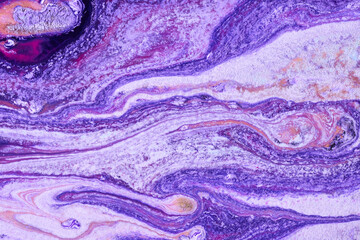 Purple marble acrylic texture for background