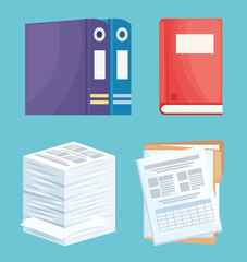 icons office stationery