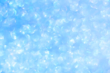Defocused blue background . Abstract blurred bokeh light