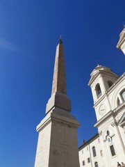 Obraz premium Streets and buildings of Rome Historic architecture Italy
