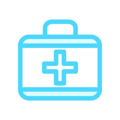 Illustration Vector Graphic of Medical First Aid Kit Box icon 