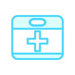 Illustration Vector Graphic of Medical First Aid Kit Box icon 