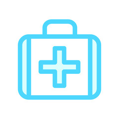 Illustration Vector Graphic of Medical First Aid Kit Box icon 