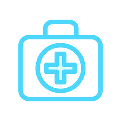 Illustration Vector Graphic of Medical First Aid Kit Box icon 