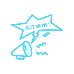 Illustration Vector Graphic of Megaphone icon 