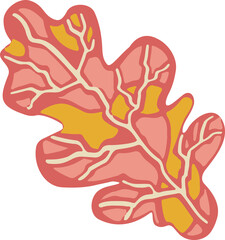 Leaf plant tree colorful drawing illustration symbol