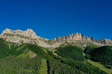 Fototapeta premium aerial view on the grand veymont