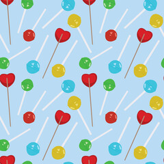 seamless repeating pattern with candies