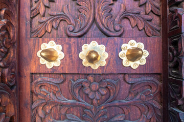 zanzibar wooden door detail