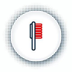 Line Pets vial medical icon isolated on white background. Prescription medicine for animal. Colorful outline concept. Vector