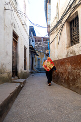 urban alleyway of arab african origins