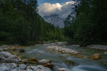 river in the mountains