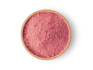 strawberry and powder