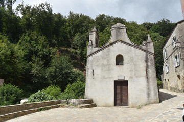 Fototapeta na wymiar Chapelle du village de Castello, cap Corse