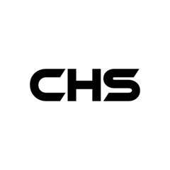 CHS letter logo design with white background in illustrator, vector logo modern alphabet font overlap style. calligraphy designs for logo, Poster, Invitation, etc.
