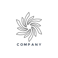 Obraz premium Dynamic modern logo vector