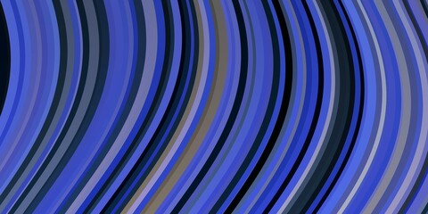 Light Blue, Yellow vector pattern with curves.