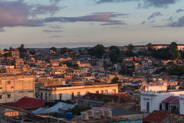 View of the rooftops of Santiago de Cuba