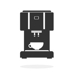 Coffee Maker Machine Pot Black Icon Vector illustration