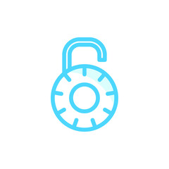 Illustration Vector Graphic of Padlock icon