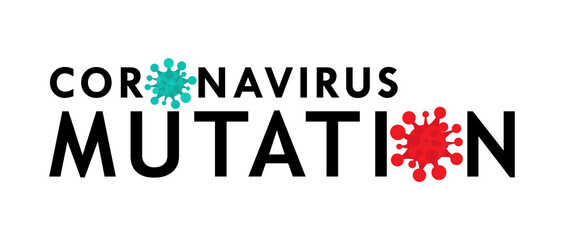 Coronavirus mutation vector banner illustration. Pandemic Protection Concept