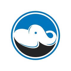 elephant and cloud logo