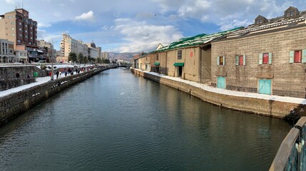 Fototapeta na wymiar canal, Otaru, Hokkaido, Japan