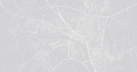 Urban vector city map of Umea, Sweden, Europe