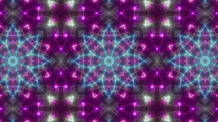 Abstract Bright Colorful Light Kaleidoscope