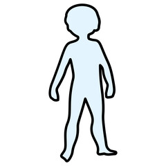 Fiberglass Faceless Toddlers Mannequins Vector color Icon Design, Retail Shop Equipment Symbol, Supermarket fixtures Sign, Grocery Store Supplies Stock illustration, Kids Standing Dummy Concept, 