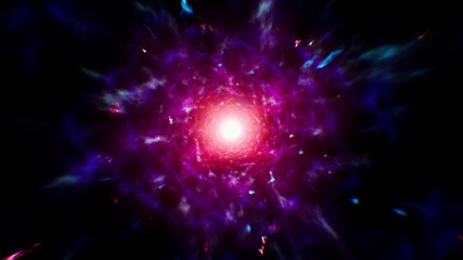 Obraz premium Neon Pink Dimension Energy