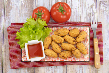 beignets dans une assiette