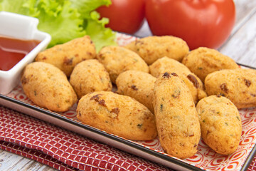beignets dans une assiette