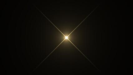 light flash on black background
