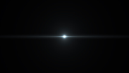 light flash on black background