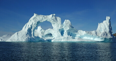 iceberg in the sea, Ilulissat Icefjord, Illulissat, Greenland