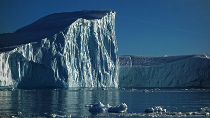 iceberg in the sea, Ilulissat Icefjord, Illulissat, Greenland